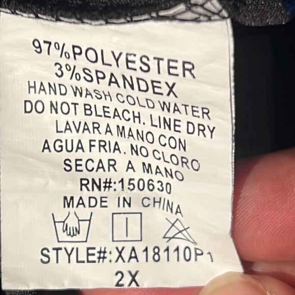 Fashion Nova Women's Pants 2X Black Wide Legs Waist Tie - Picture 8 of 11